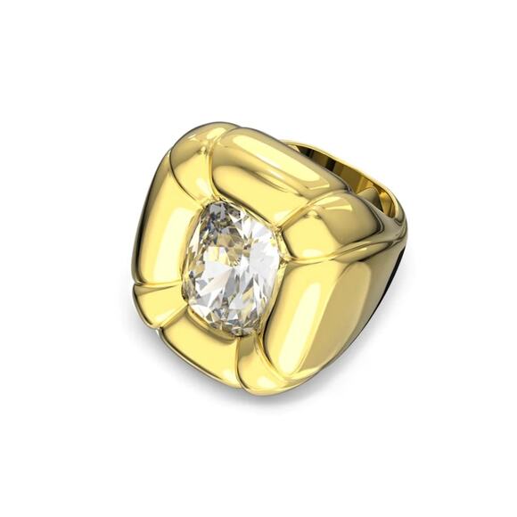 Swarovski Dulcis Cocktail Ring Size 55/ 7 Color gold New - Picture 3 of 10